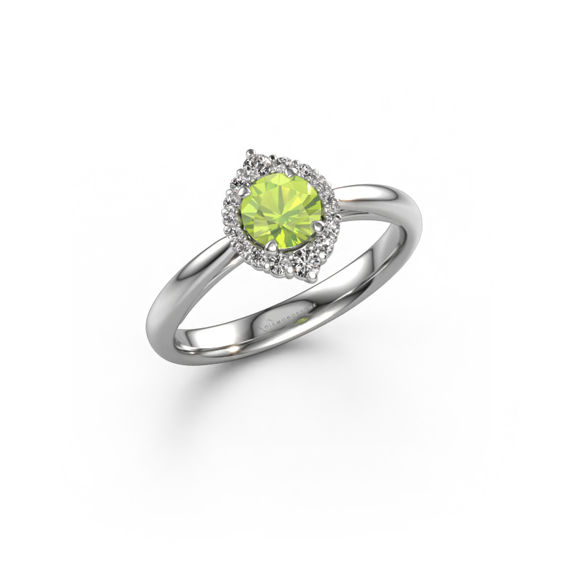 Bild von Verlobungsring Tora 950 Platin Peridot 5 mm