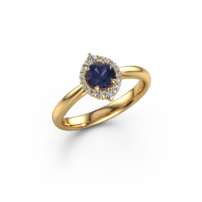 Image of Engagement ring Tora 585 gold Sapphire 5 mm