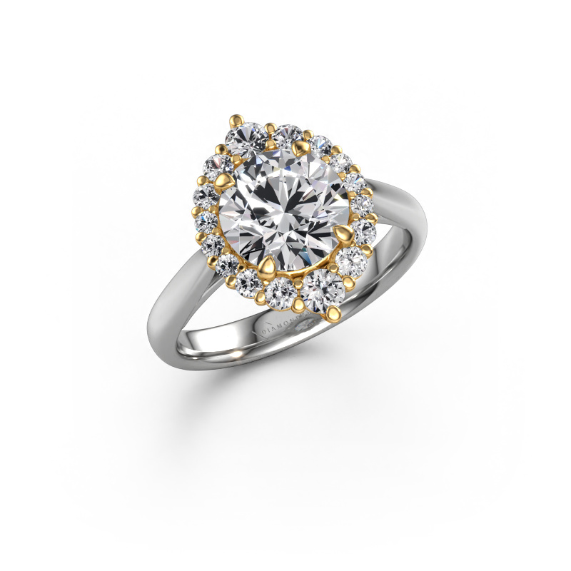 Bild von Verlobungsring Tora 585 Weißgold Diamant 2.45 crt