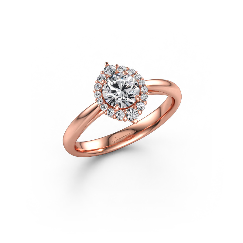 Immagine di Anello di fidanzamento Tora 585 oro rosa Diamante lab grown 0.77 crt