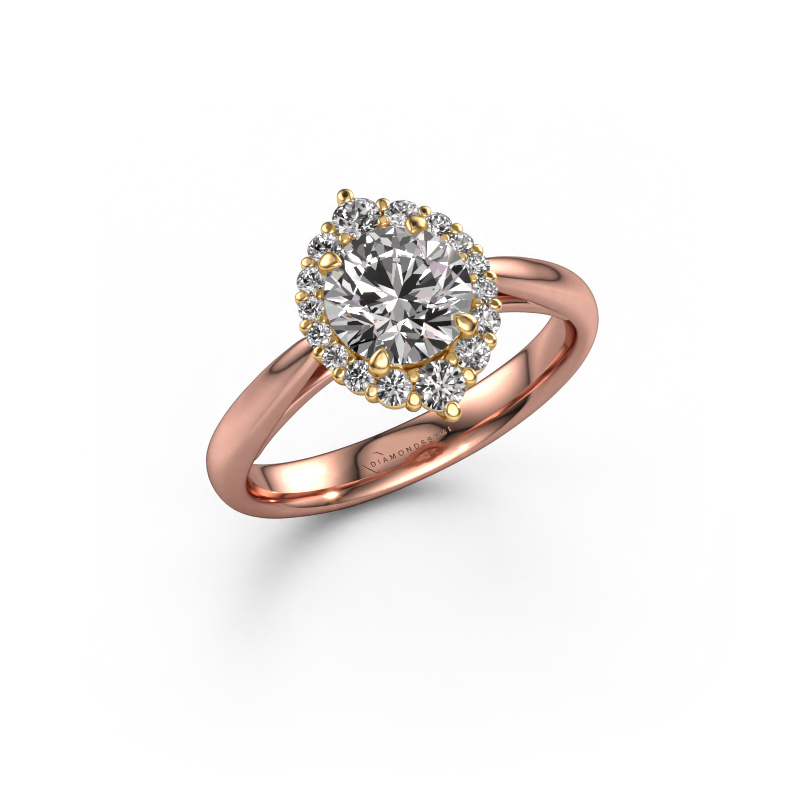 Image of Engagement ring Tora 585 rose gold Diamond 1.255 crt