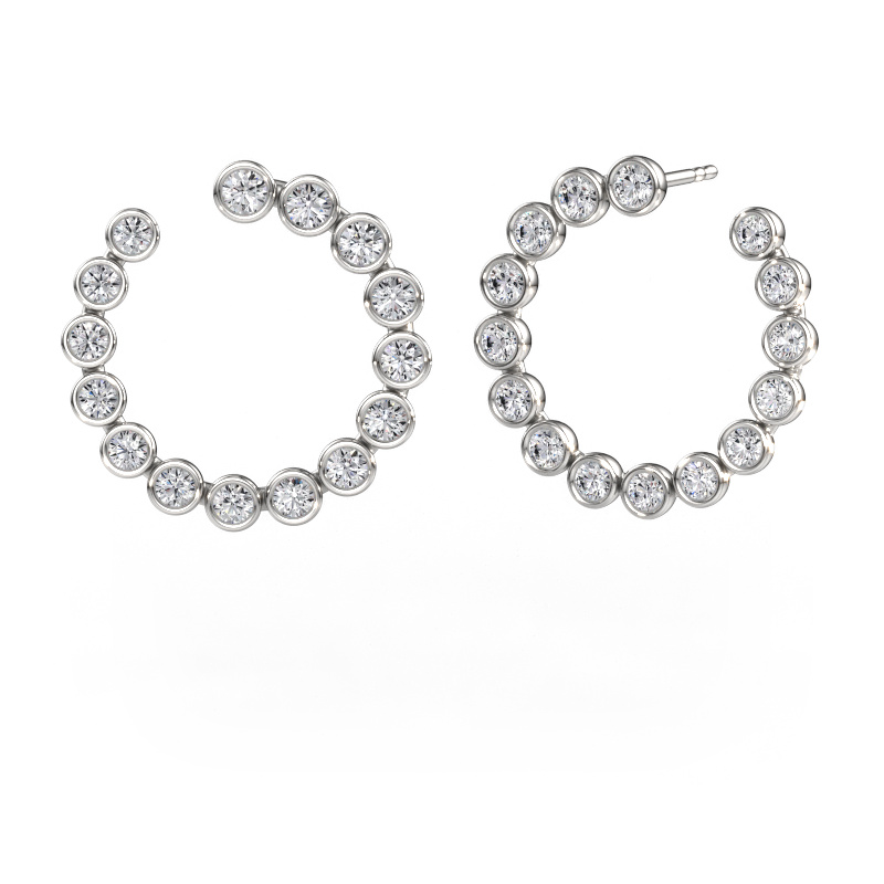 Bild von Ohrringe Tosca 950 Platin Diamant 2.53 crt