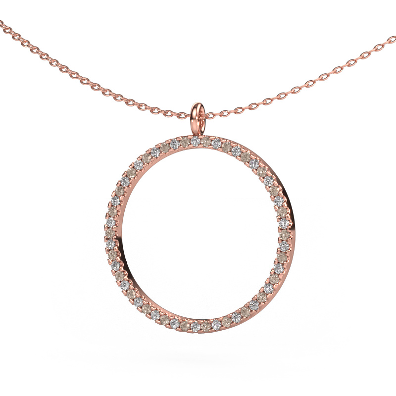 Image of Pendant Towanda 585 rose gold Brown diamond 0.39 crt