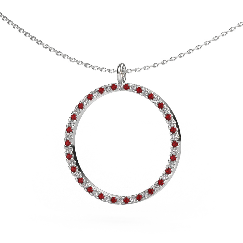Image of Pendant Towanda 950 platinum Ruby 1.2 mm