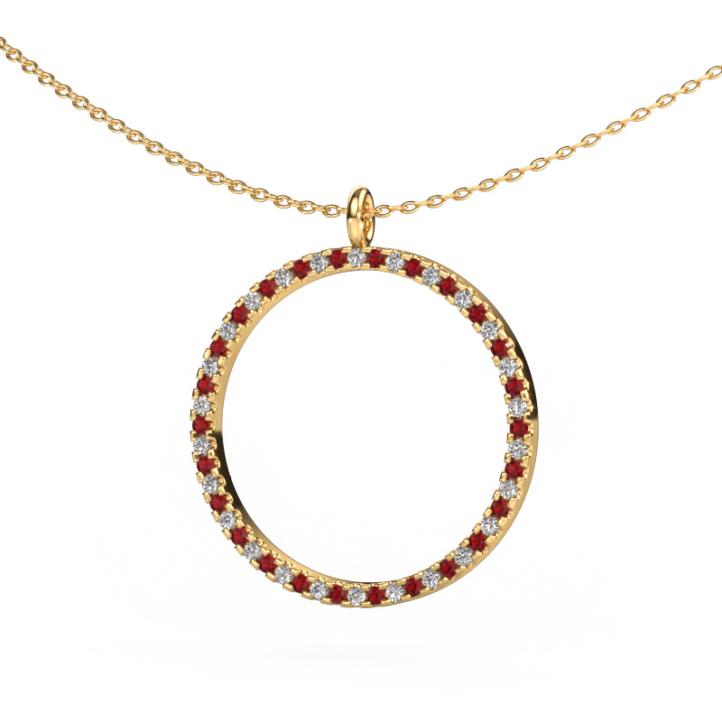 Image of Pendant Towanda 585 gold Ruby 1.2 mm
