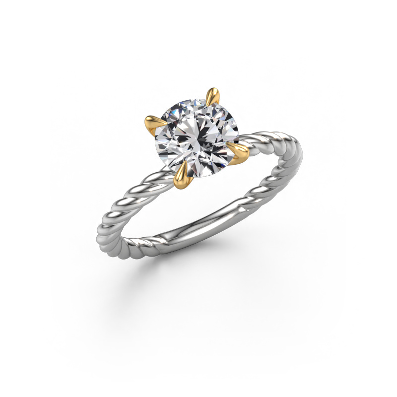 Bild von Verlobungsring Twanna 585 Weißgold Lab-grown Diamant 1.50 crt