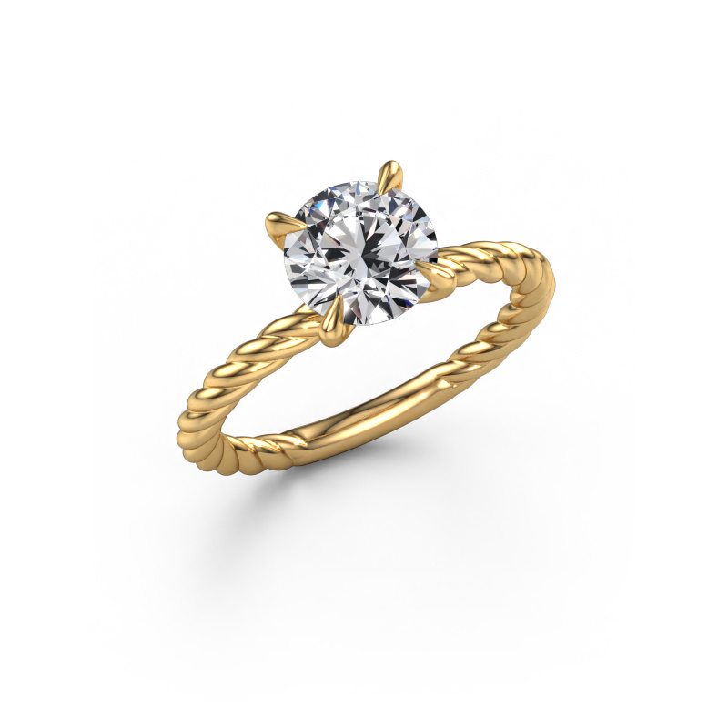 Image of Engagement ring Twanna 585 gold Lab grown diamond 1.50 crt