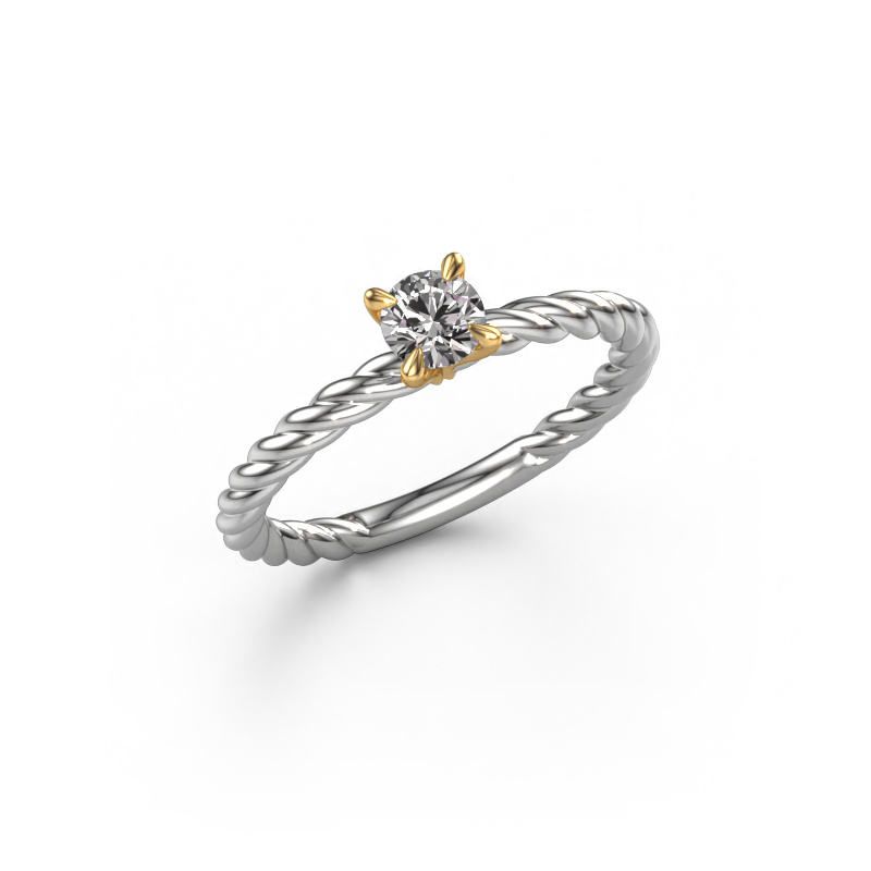 Image of Engagement ring Twanna 585 white gold Diamond 0.30 crt