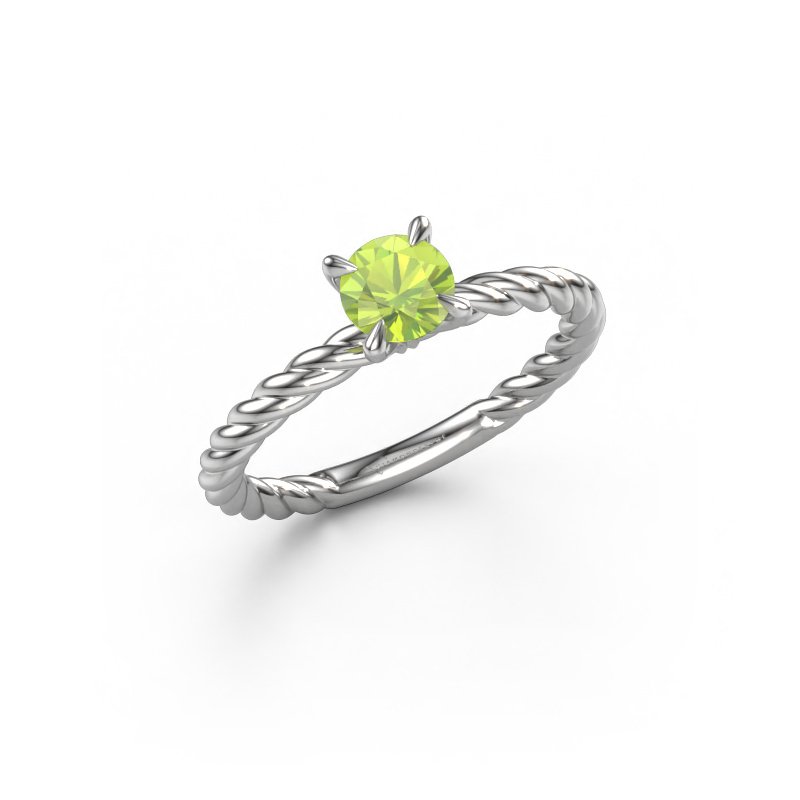 Image of Engagement ring Twanna 950 platinum Peridot 5 mm