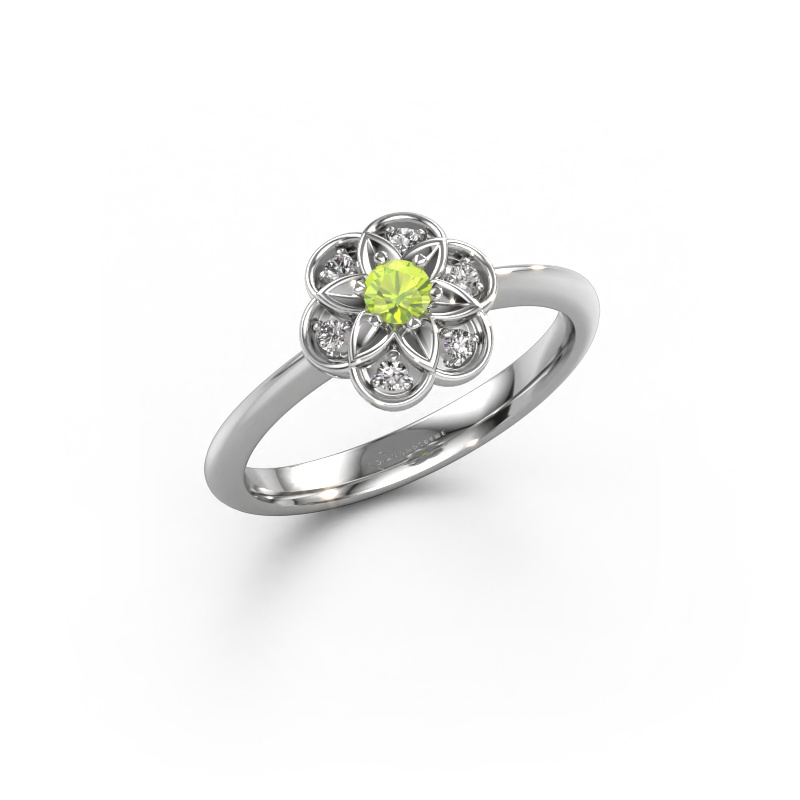 Image of Ring Uma 585 white gold Peridot 3 mm
