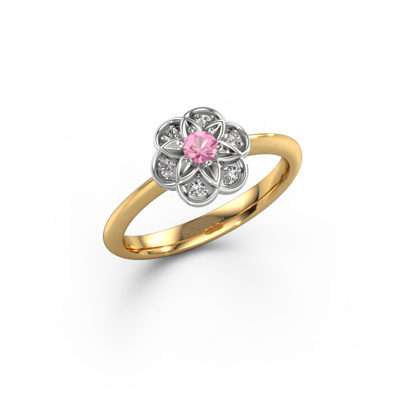 Image of Ring Uma 585 gold Pink sapphire 3 mm