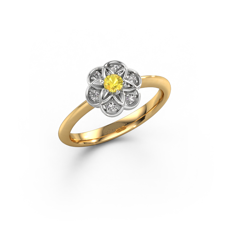 Image of Ring Uma 585 gold Yellow sapphire 3 mm