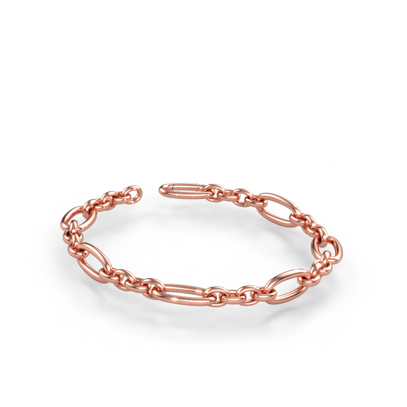 Immagine di Bracciale Valentine 10.5mm Solido - 585 oro rosa