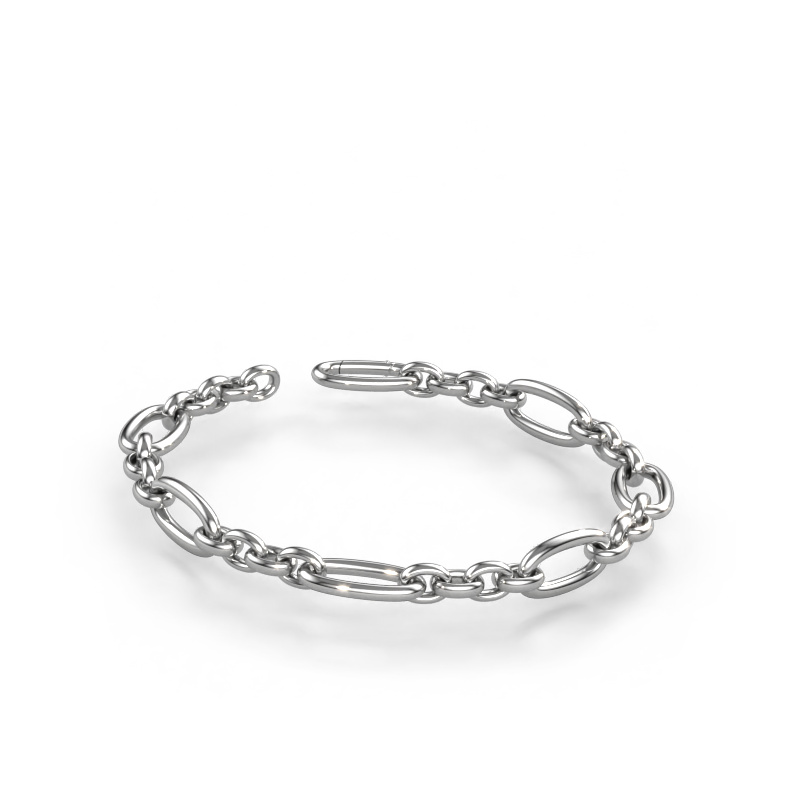 Image of Bracelet Valentine 10.5mm Solid - 585 white gold