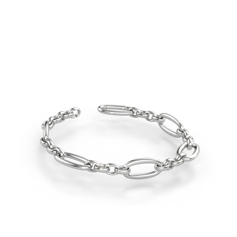 Immagine di Bracciale Valentine 12.5mm Solido - 585 oro bianco