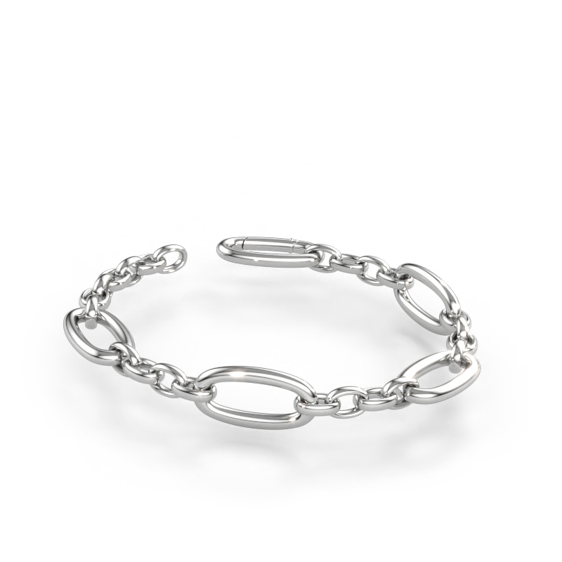 Immagine di Bracciale Valentine 14.5mm Solido - 585 oro bianco