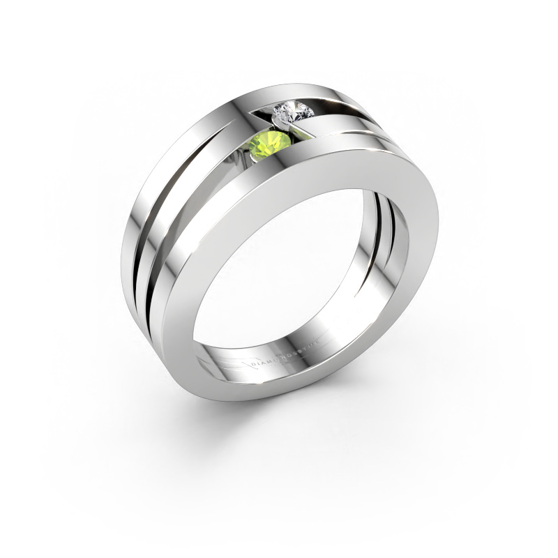 Bild von Ring Valerie 585 Weißgold Peridot 2.7 mm