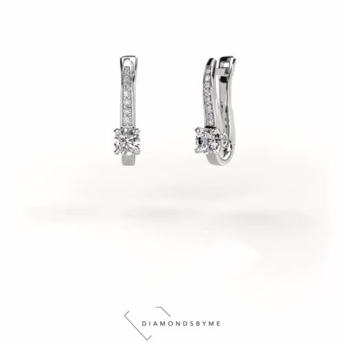 Image of Earrings Valorie 585 white gold Diamond 0.98 crt
