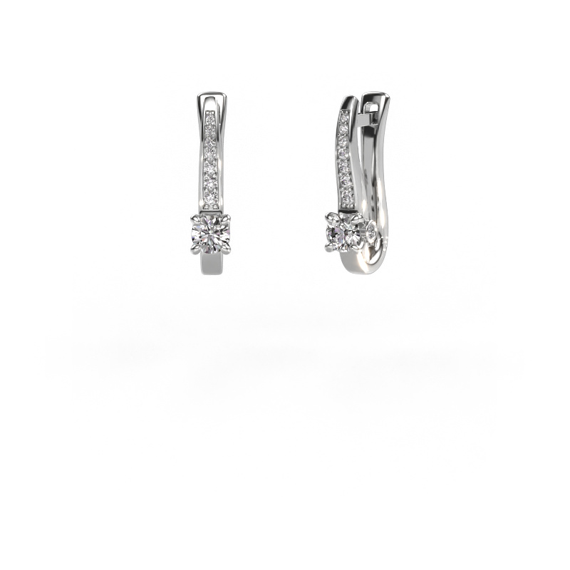 Image of Earrings Valorie 950 platinum Lab-grown diamond 0.68 crt
