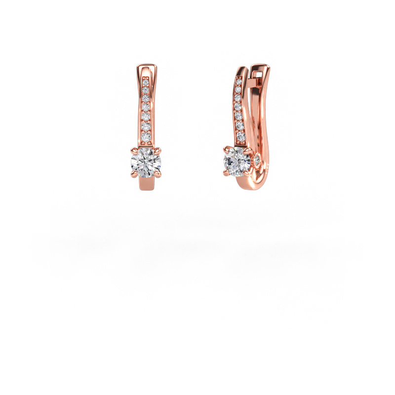 Immagine di Orecchini Valorie 585 oro rosa Diamante lab grown 0.98 crt
