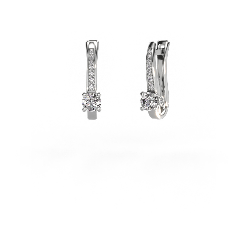 Image of Earrings Valorie 950 platinum Diamond 0.98 crt