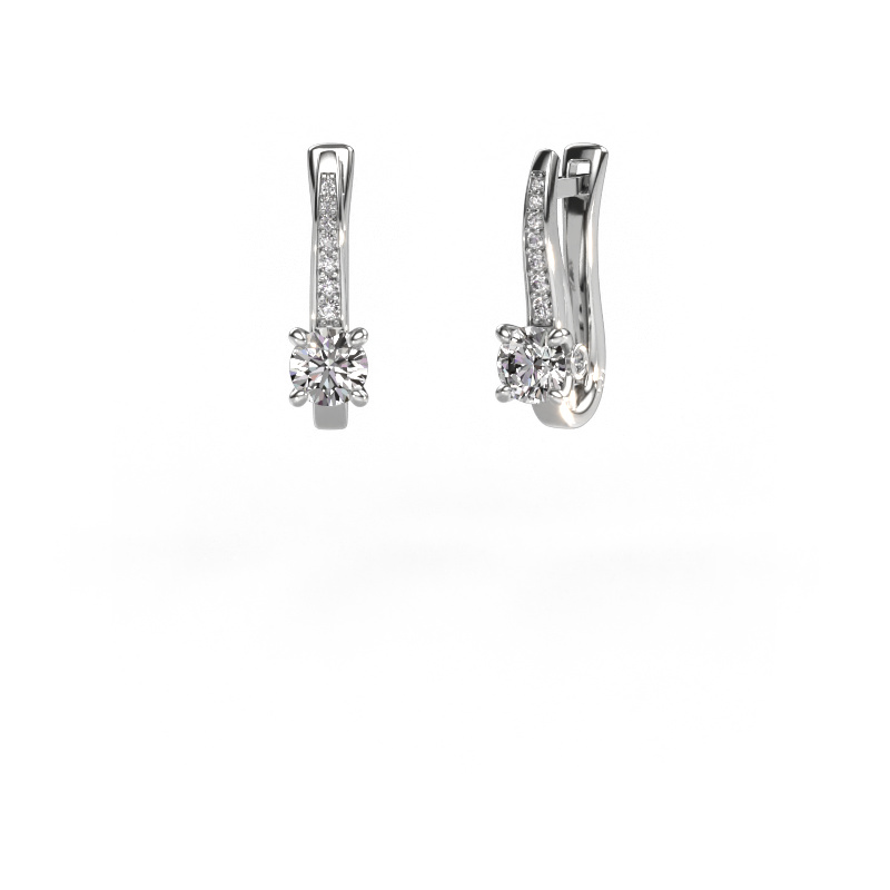 Image of Earrings Valorie 950 platinum Diamond 1.18 crt