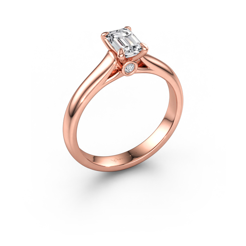 Immagine di Anello di fidanzamento Valorie eme 1 585 oro rosa Diamante 0.74 crt