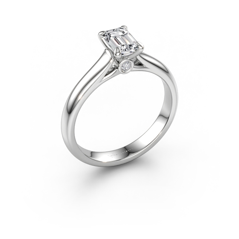 Immagine di Anello di fidanzamento Valorie eme 1 950 platino Diamante lab grown 0.74 crt