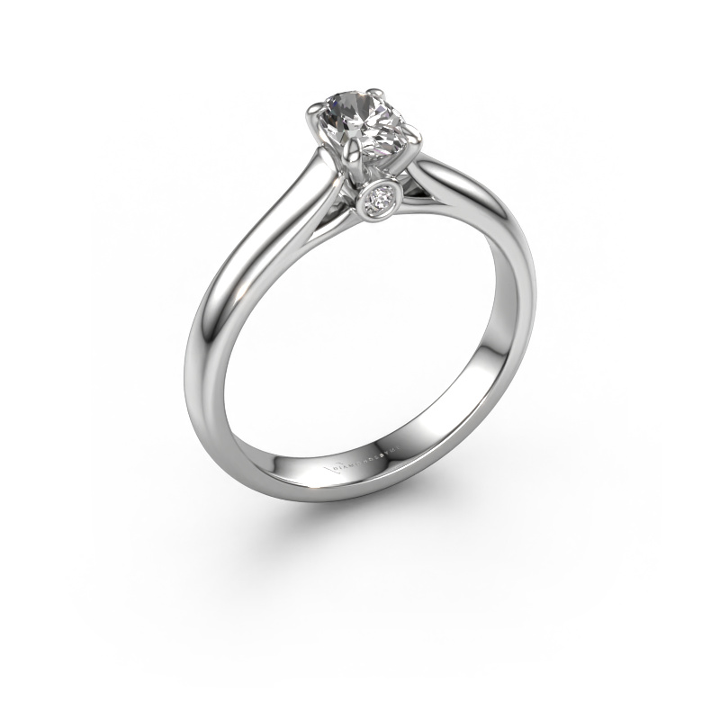 Image of Engagement ring Valorie ovl 1 950 platinum Diamond 0.44 crt