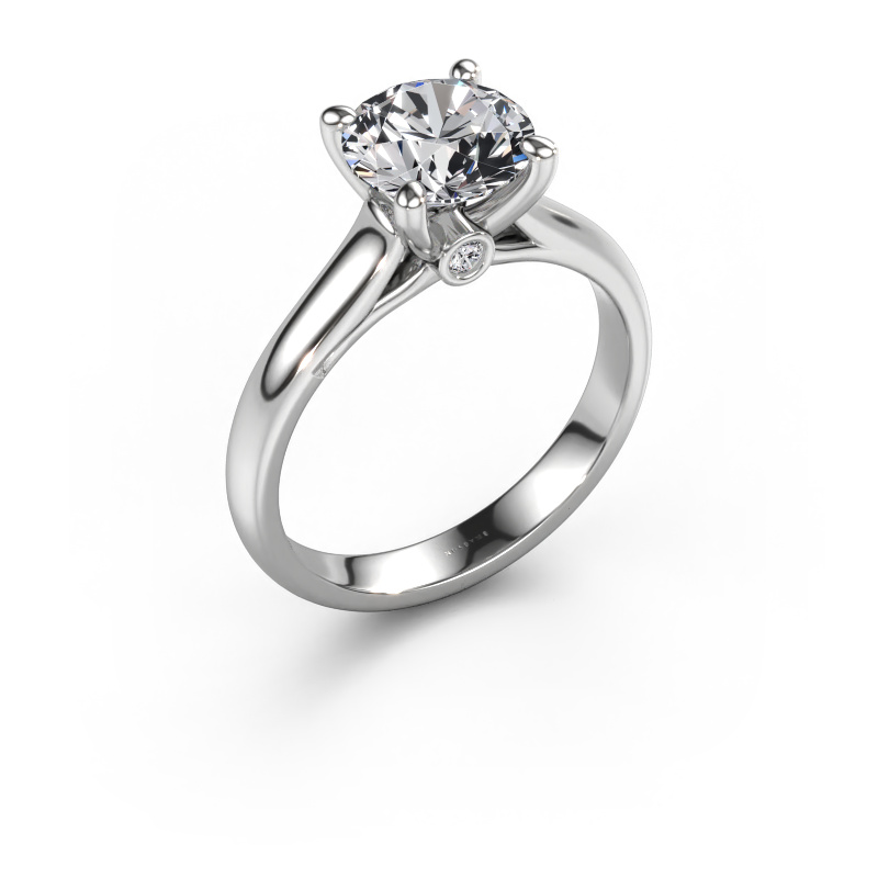 Image of Engagement ring Valorie RND 1 950 platinum Diamond 2.04 crt