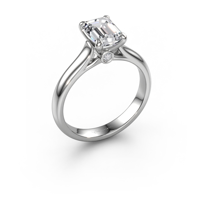 Image of Engagement ring Valorie eme 1 950 platinum Diamond 1.54 crt