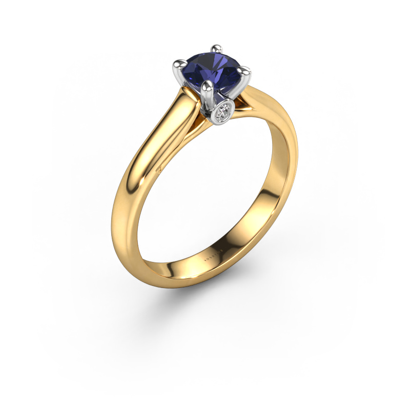 Image of Engagement ring Valorie RND 1 585 gold Sapphire 5 mm