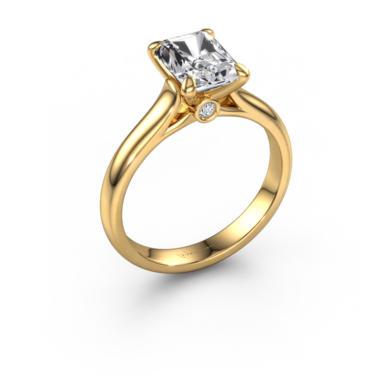 Image de Bague de fiançailles Valorie rad 1 585 or jaune Diamant 1.79 crt