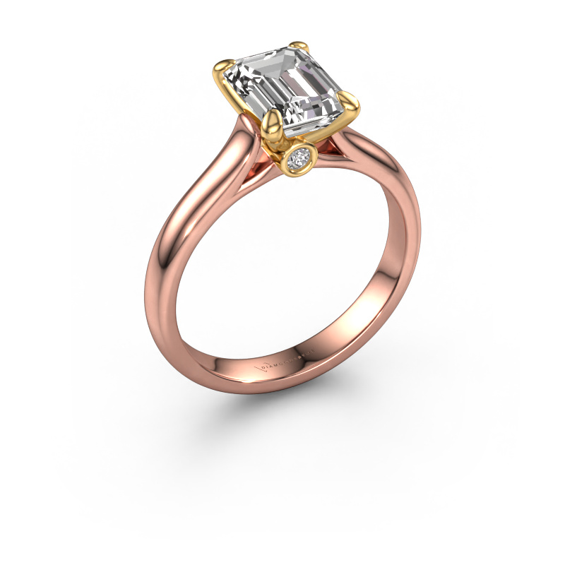 Bild von Verlobungsring Valorie eme 1 585 Roségold Diamant 2.54 crt