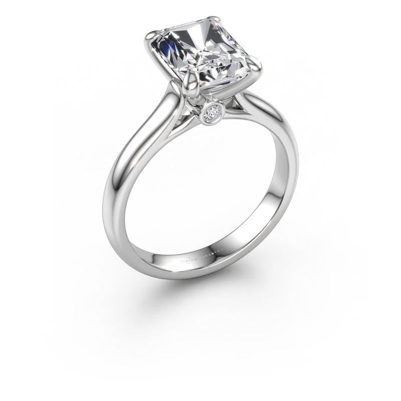 Immagine di Anello di fidanzamento Valorie rad 1 950 platino Diamante 2.54 crt