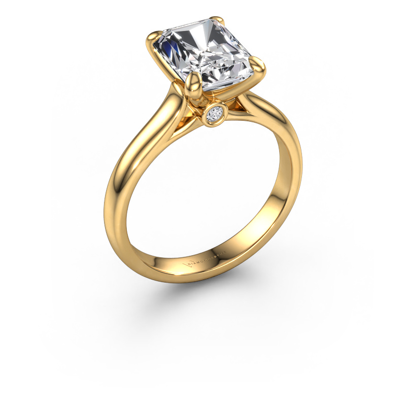 Image of Engagement ring Valorie rad 1 585 gold Lab grown diamond 2.54 crt