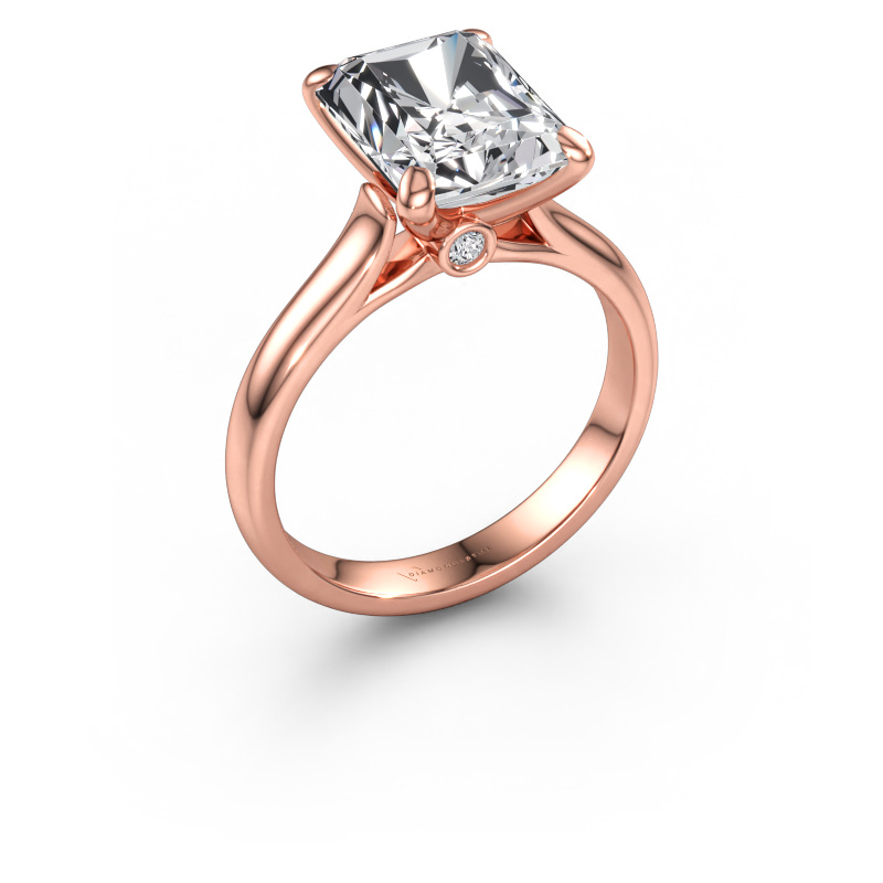 Immagine di Anello di fidanzamento Valorie rad 1 585 oro rosa Diamante 3.54 crt