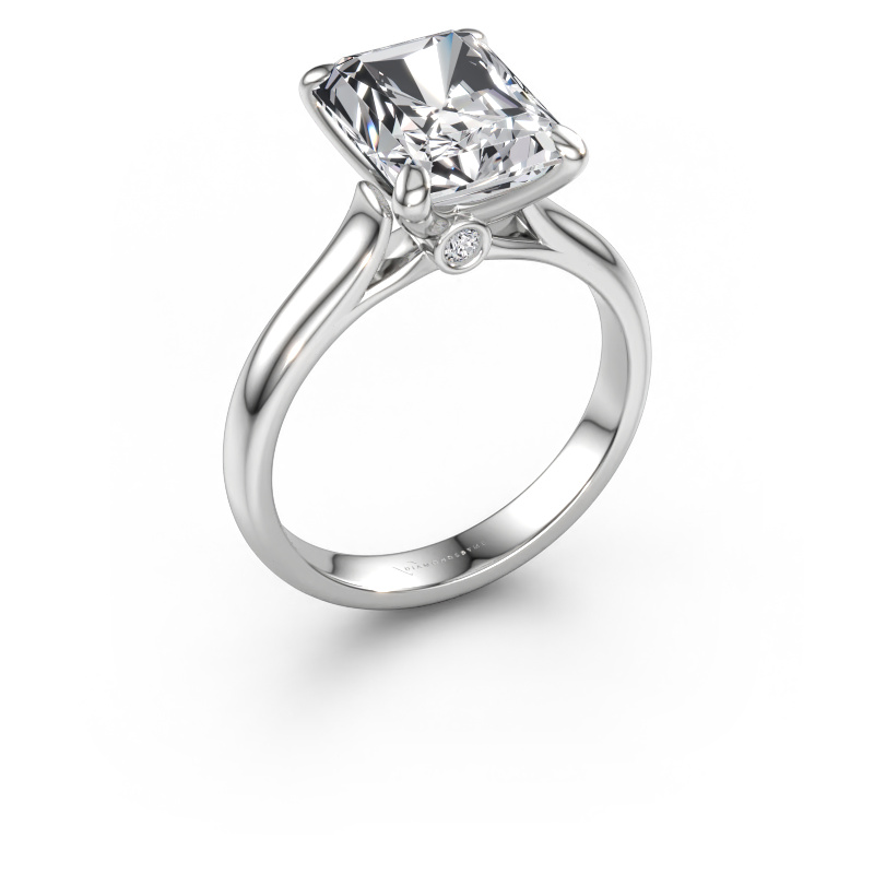 Immagine di Anello di fidanzamento Valorie rad 1 585 oro bianco Diamante 3.54 crt