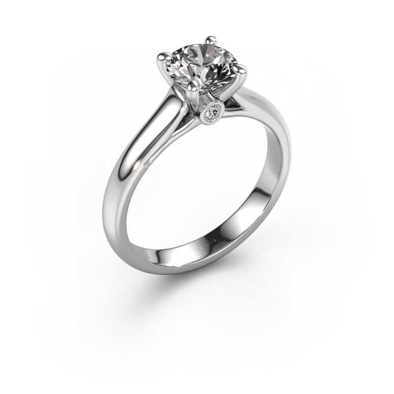 Image of Engagement ring Valorie RND 1 950 platinum Diamond 1.04 crt