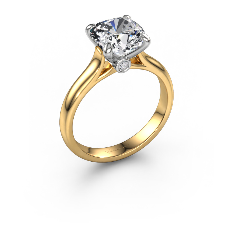 Image of Engagement ring Valorie cus 1 585 gold Lab grown diamond 2.54 crt