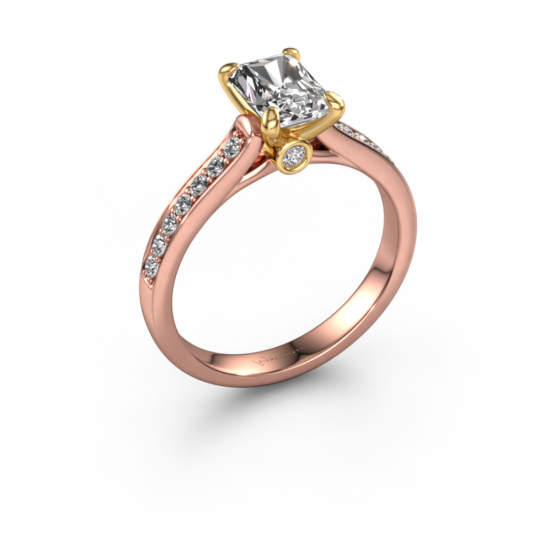 Bild von Verlobungsring Valorie rad 2 585 Roségold Lab-grown Diamant 1.25 crt
