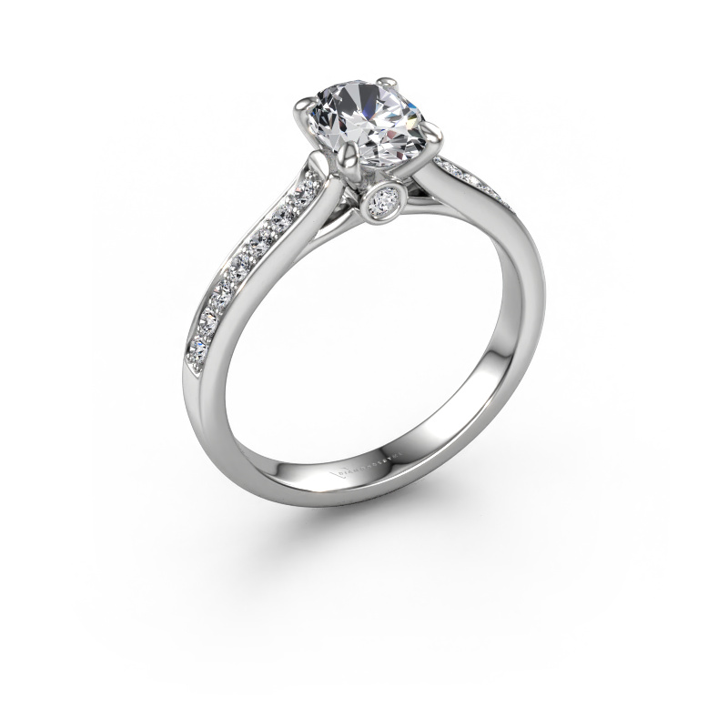 Bild von Verlobungsring Valorie ovl 2 585 Weißgold Diamant 1.05 crt