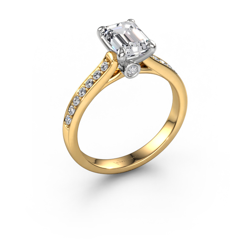 Image of Engagement ring Valorie eme 2 585 gold Diamond 1.75 crt