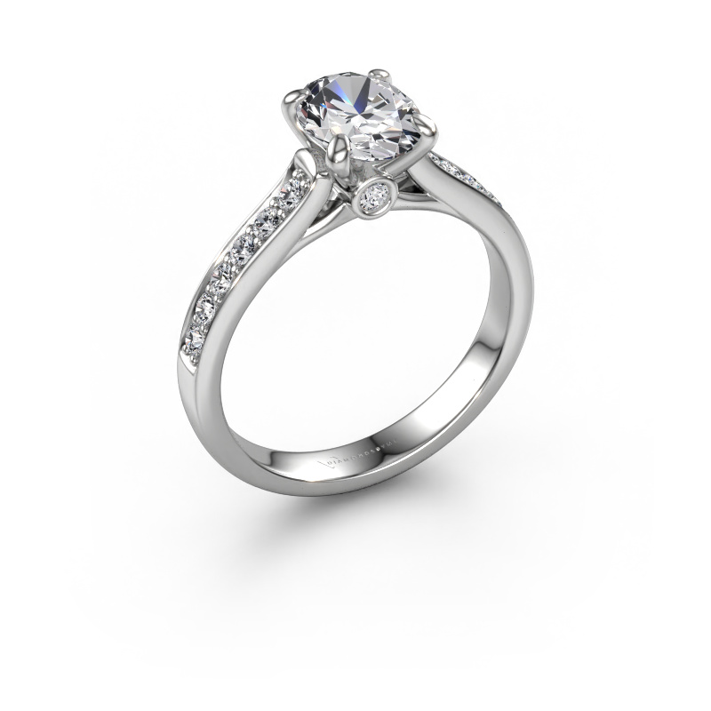 Bild von Verlobungsring Valorie ovl 2 585 Weißgold Lab-grown Diamant 1.38 crt