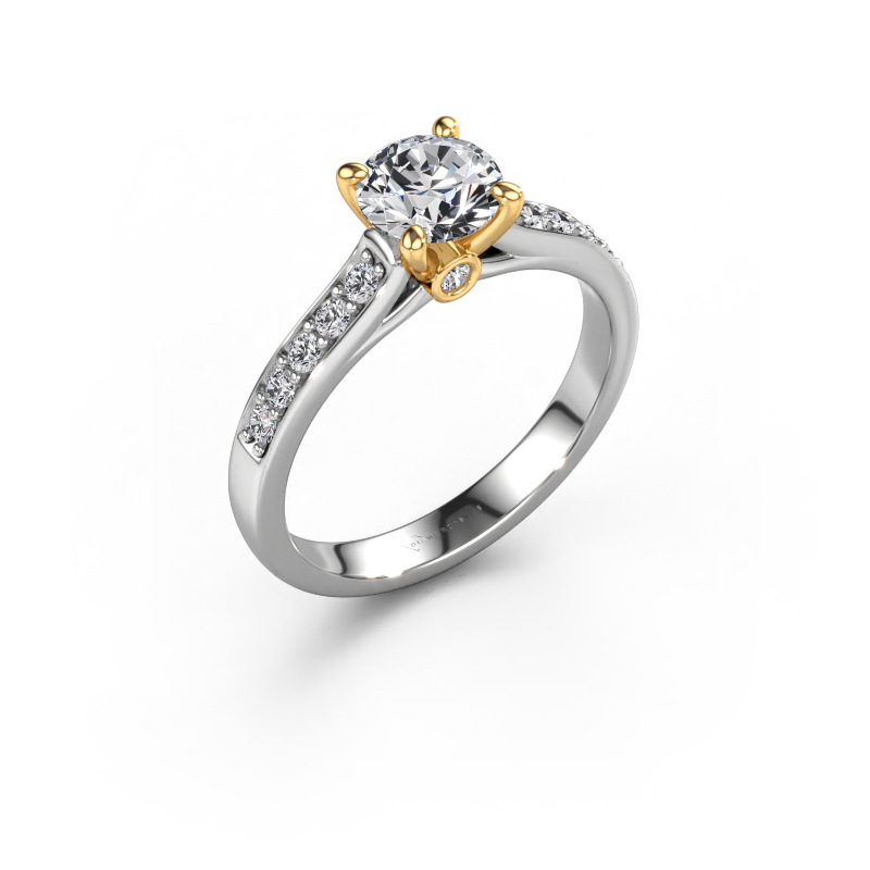Bild von Verlobungsring Valorie RND 2 585 Weißgold Diamant 0.94 crt