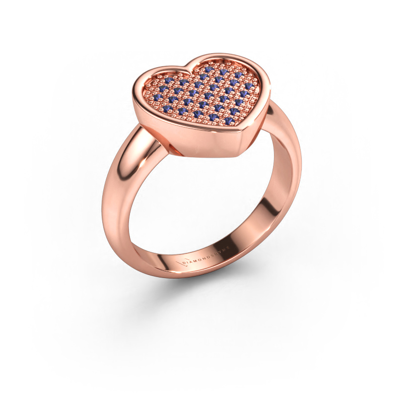 Bild av Ring Veerle 585 roséguld Safir 1 mm