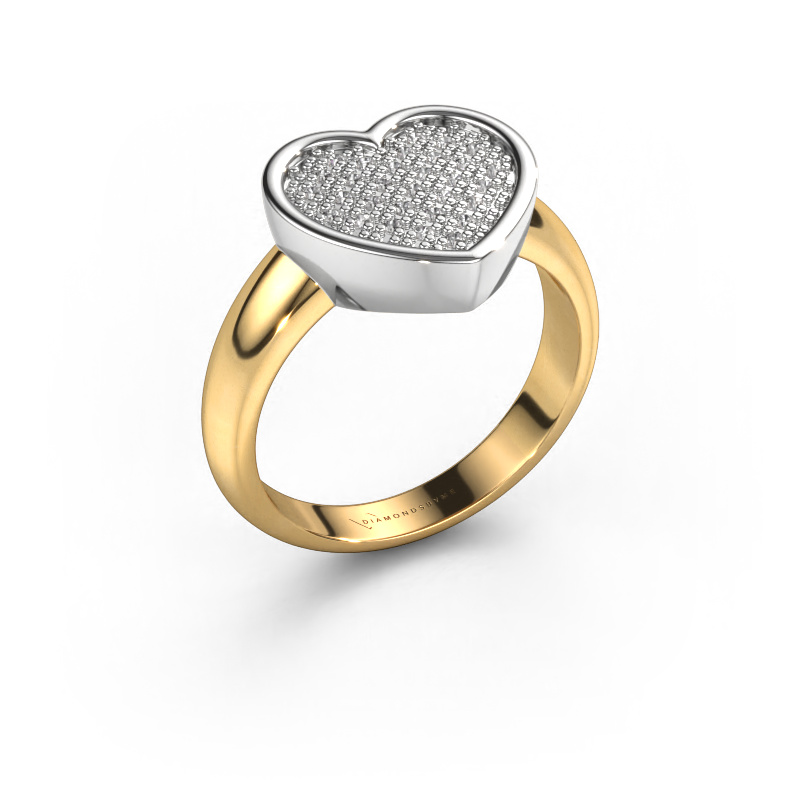 Image de Bague Veerle 585 or jaune Zircone 1 mm