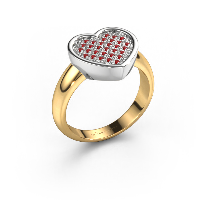 Image de Bague Veerle 585 or jaune Rubis 1 mm