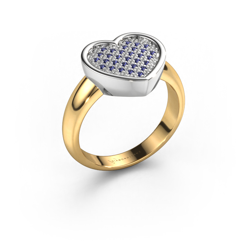 Image of Ring Veerle 585 gold Sapphire 1 mm