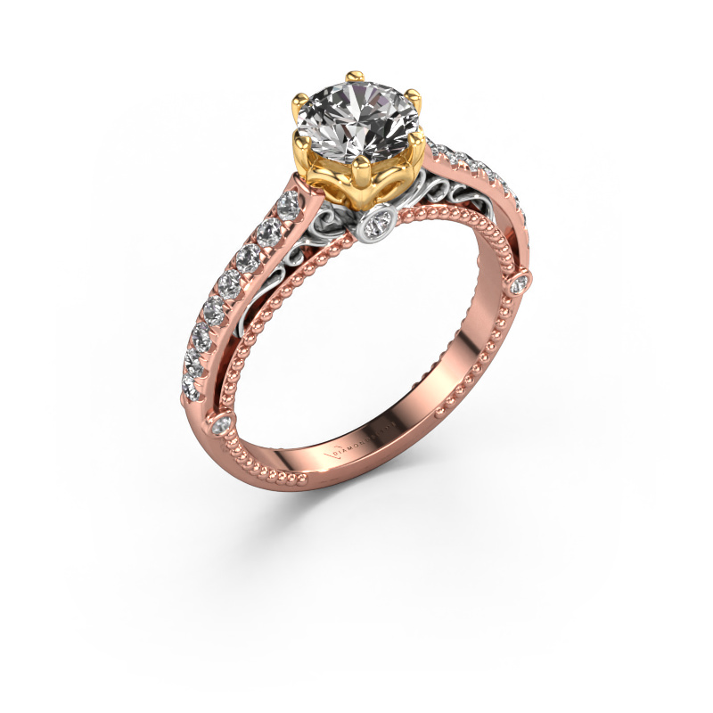 Image of Engagement ring Venita 585 rose gold Diamond 1.345 crt